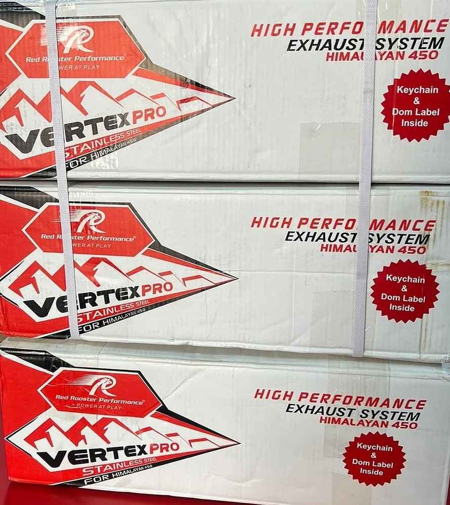 Red Rooster Performance Vertex Pro Exhaust for Royal Enfield Himalayan 450 – Polish