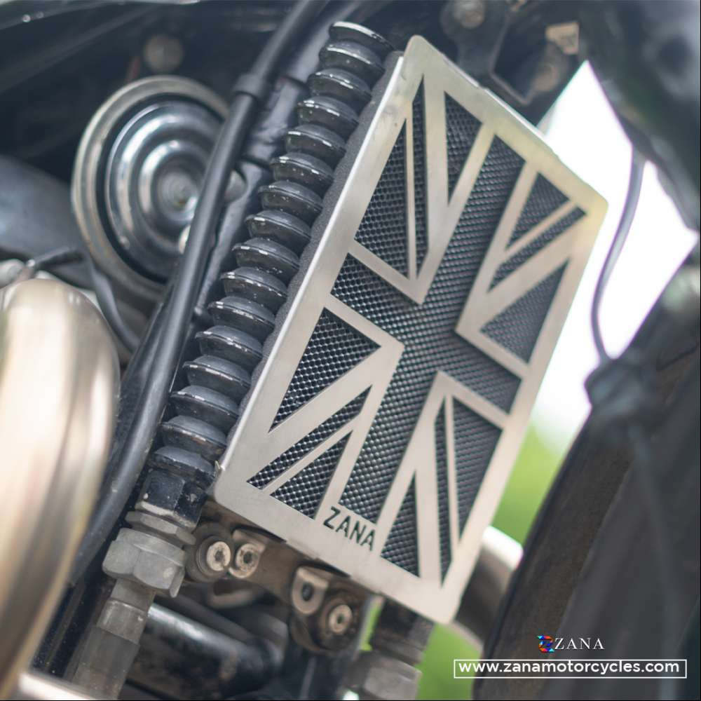 Silver Radiator Guard for GT-Interceptor 650