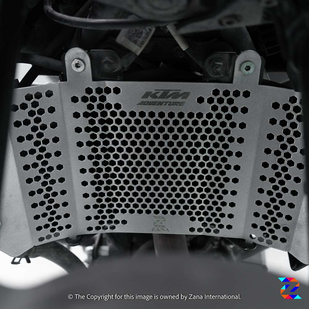 Silver Radiator Guard for KTM Adventure 250 and 390