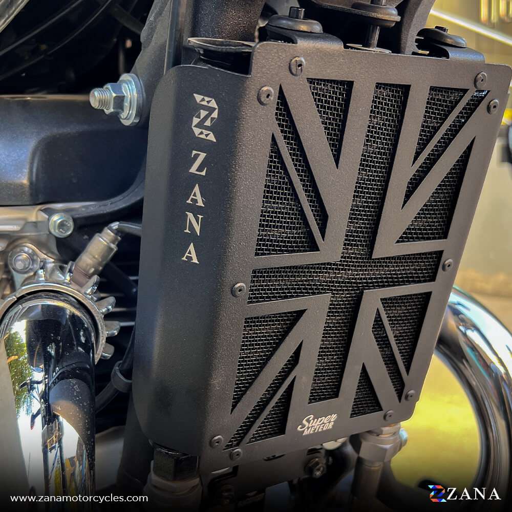 UK Flag Radiator Guard For RE Meteor 650