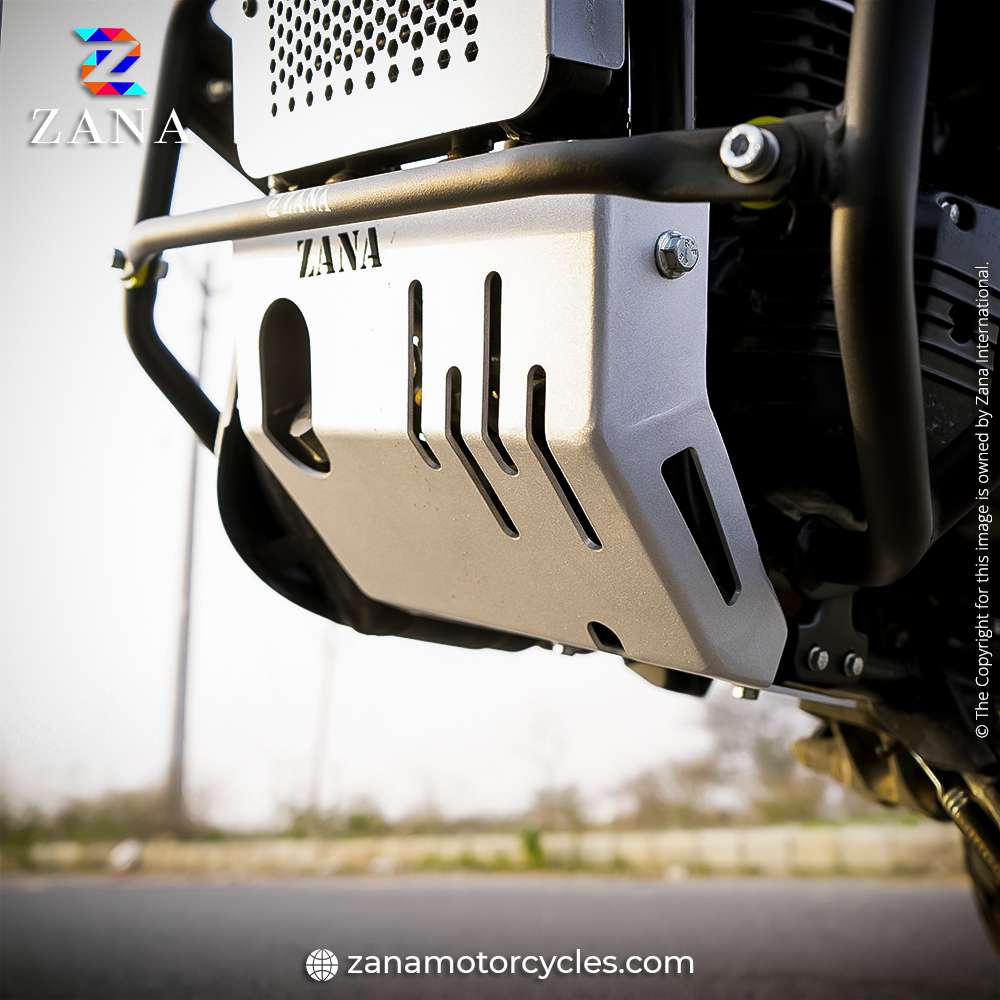 Yezdi Adventure Silver Bash Plate