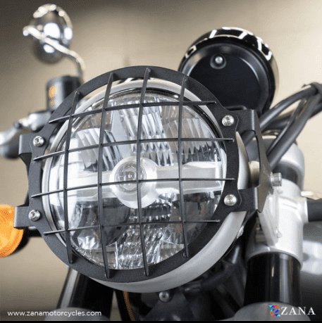 ZANA - Headlight Guard Type-1 Black Stainless-Steel for Super Meteor 650 ZI-8379