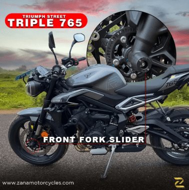 Zana Front Fork Slider For Triumph street Triple 765 ZP-003