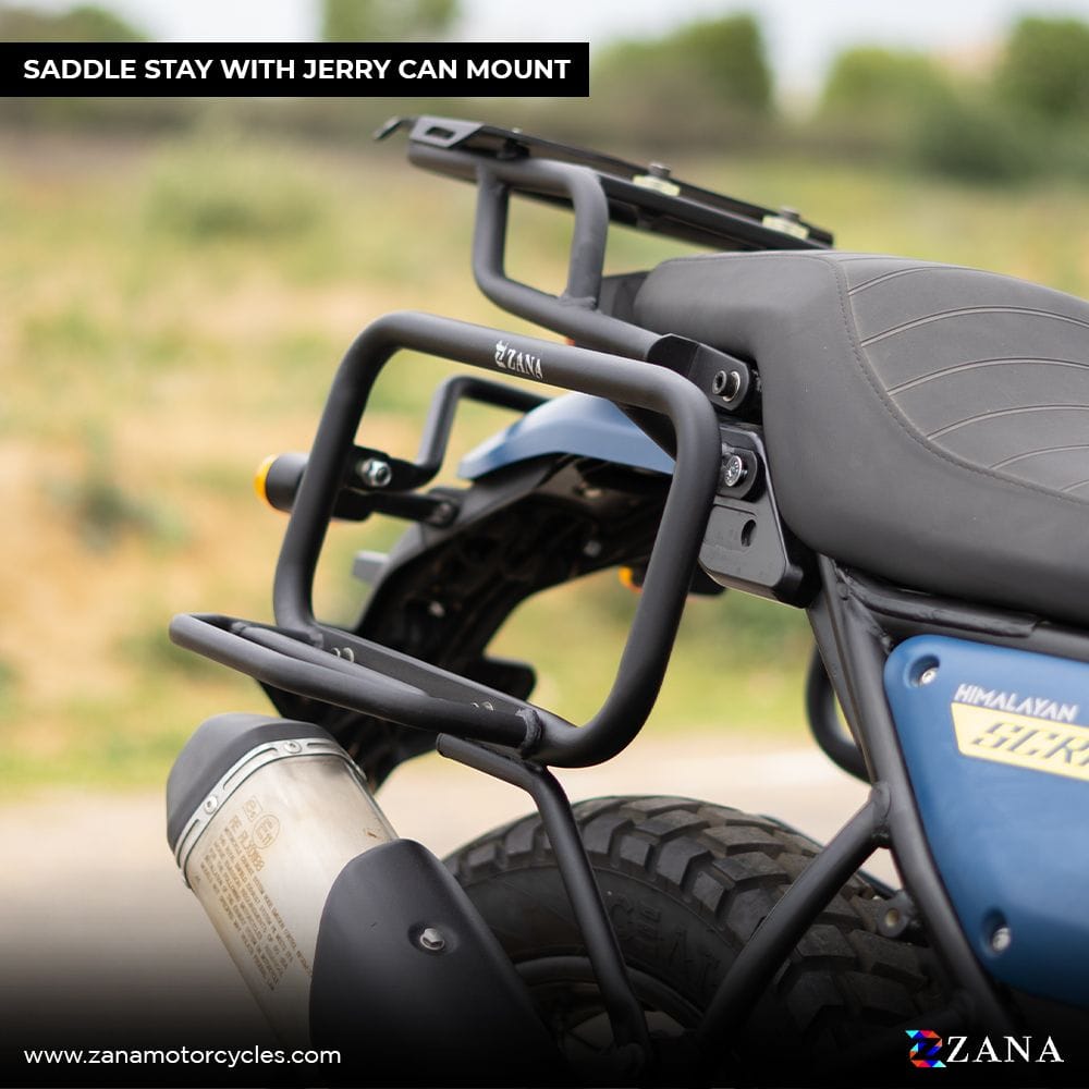 ZANA Saddle Stay Mild Steel Texture Matte Black for Himalayan (2016-2020) ZI-5006