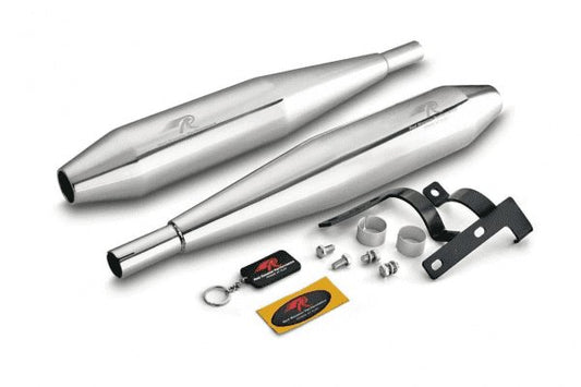 Red Rooster Performance Celesta Pro Exhaust for Yezdi Roadster – Chrome Polish