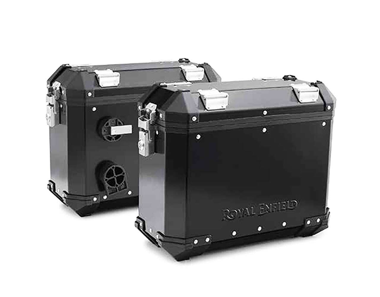 Royal Enfield Black Adventure Panniers