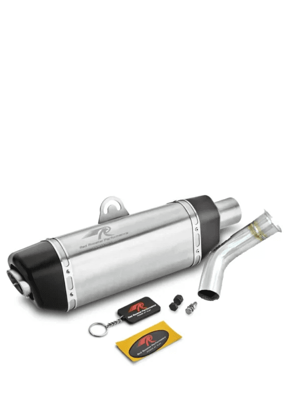 Red Rooster Exhaust for KTM Duke 250/390 & RC 390- Matte Finish (with bend pipe)