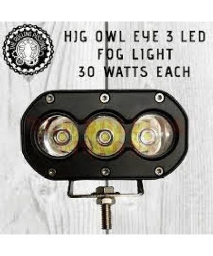 3 Led Owl Eye Fog Light With 3 Mode Function