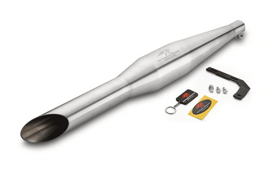 Red Rooster Rumbler–Matte Exhaust for Royal Enfield Thunderbird 350