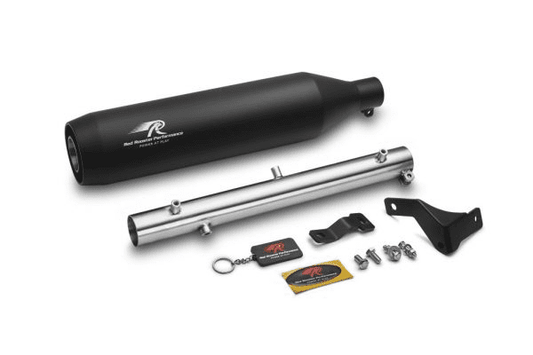 Red Rooster Polestar Pro Black Matte Exhaust for RE Meteor 350