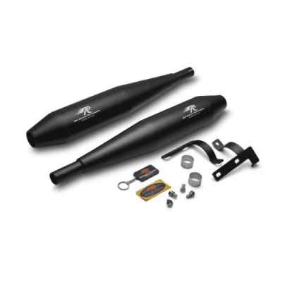 Red Rooster Celesta Pro Exhaust for Yezdi Roadster – Black Matte