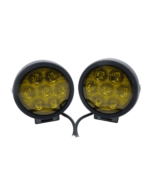 7 Led White and Yellow 70W Fog Light with Yellow Filter