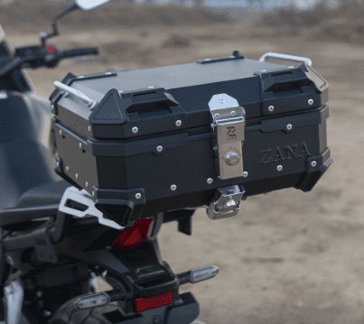 ZANA - Universal Top Box Aluminium Black ( 22ltr ) L-flat ZI-TB-001