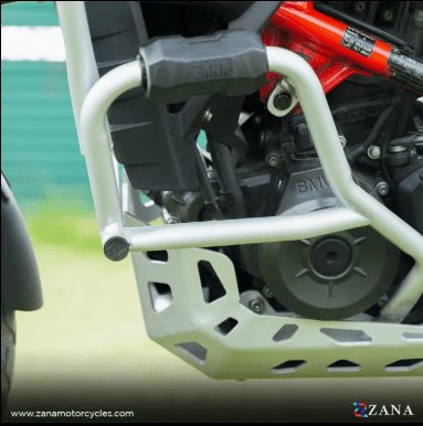 Zana BMW G310R LOWER ENGINE GUARD WITH PUCK SILVER ZI-8185