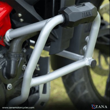 Zana BMW G310R LOWER ENGINE GUARD WITH PUCK SILVER ZI-8185