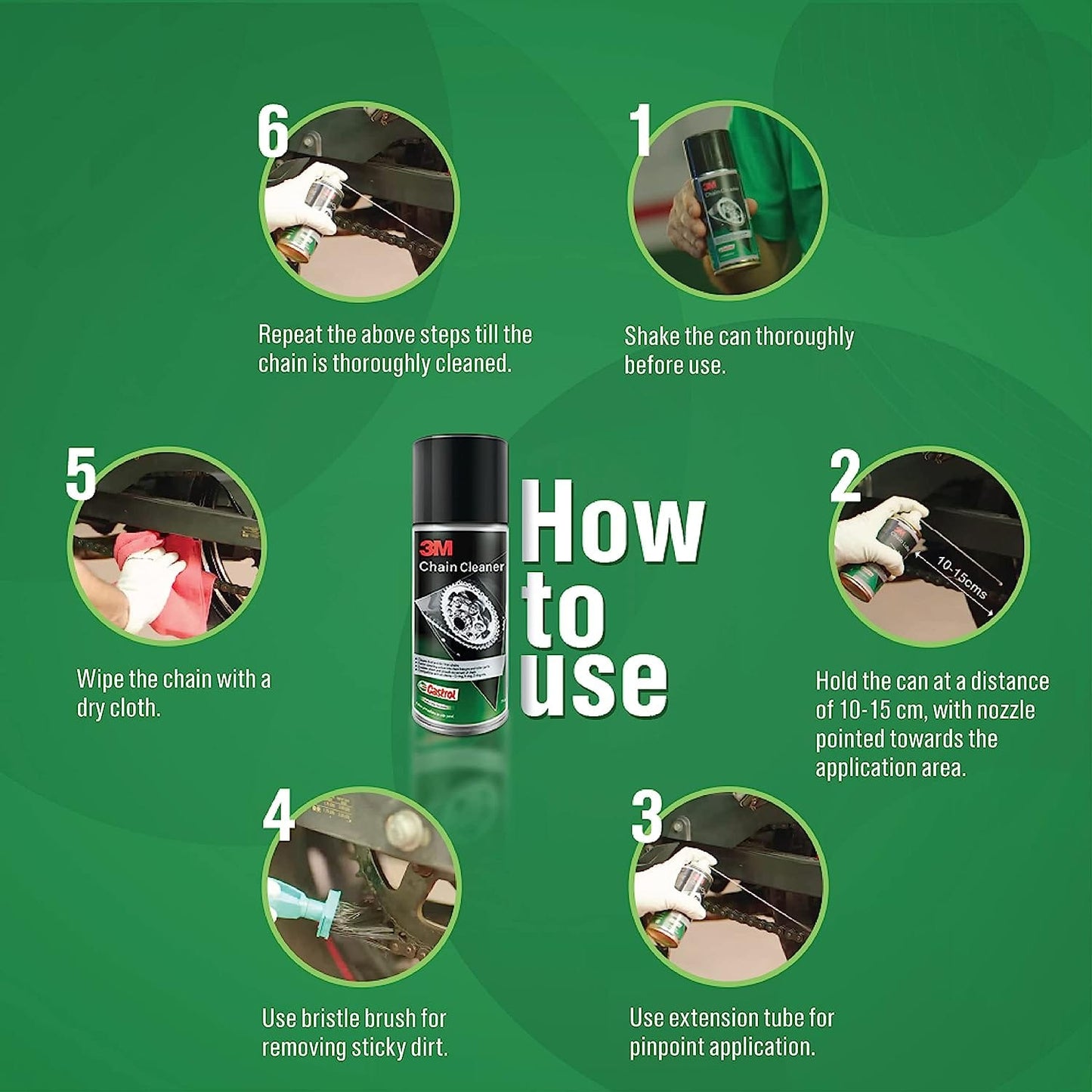 Castrol Chain Cleaner for Bikes 75gm