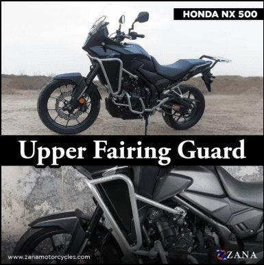Zana Upper Fairing Guard For Honda NX500 / 500X( Silver, Mild Steel) ZI-8470