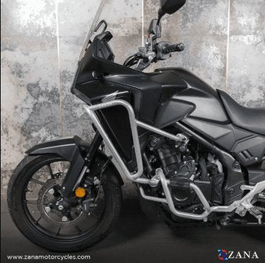 Zana Upper Fairing Guard For Honda NX500 / 500X( Silver, Mild Steel) ZI-8470