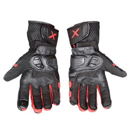 AXOR - Gator Riding Gloves Black Red