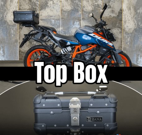 Zana Universal Top Box Aluminium (22 Litre) R-Flat Black ZI-TB-020