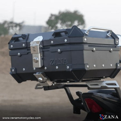 ZANA - Universal Top Box Aluminium Black ( 22ltr ) L-flat ZI-TB-001