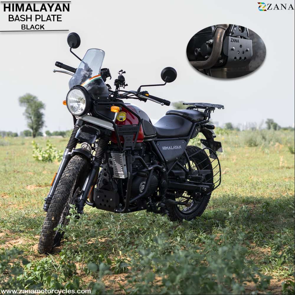 Black Bash Plate for Himalayan BS6