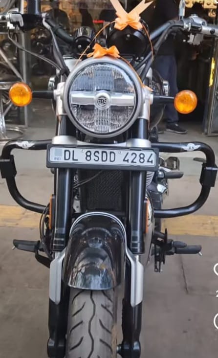 Black Crash Guard for Super Meteor 650