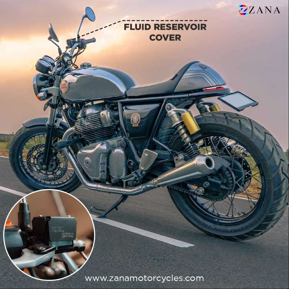 Black Fluid Reservoir Cover for GT-Interceptor 650