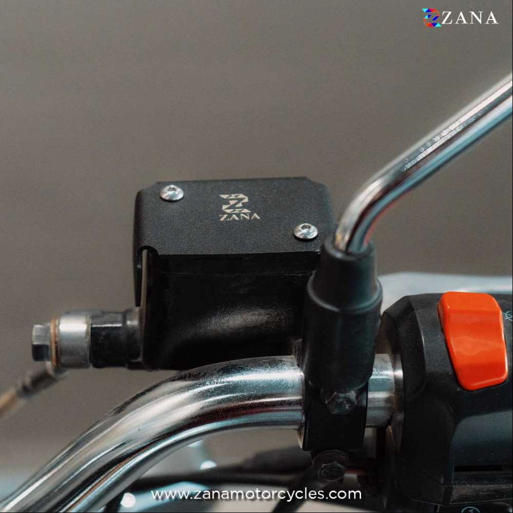 Black Front Fluid Reservoir Cover for Himalayan BS6