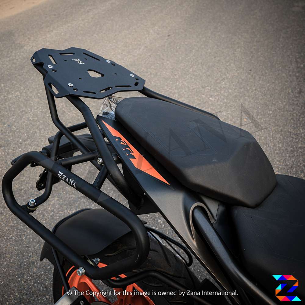 Black Top Rack with Plate T-2 for KTM Duke 125 (2019-22)