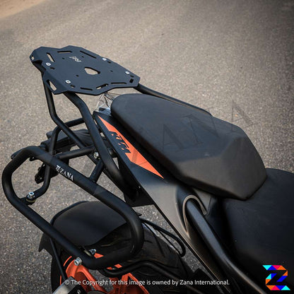Black Top Rack with Plate T-2 for KTM Duke 125 (2019-22)