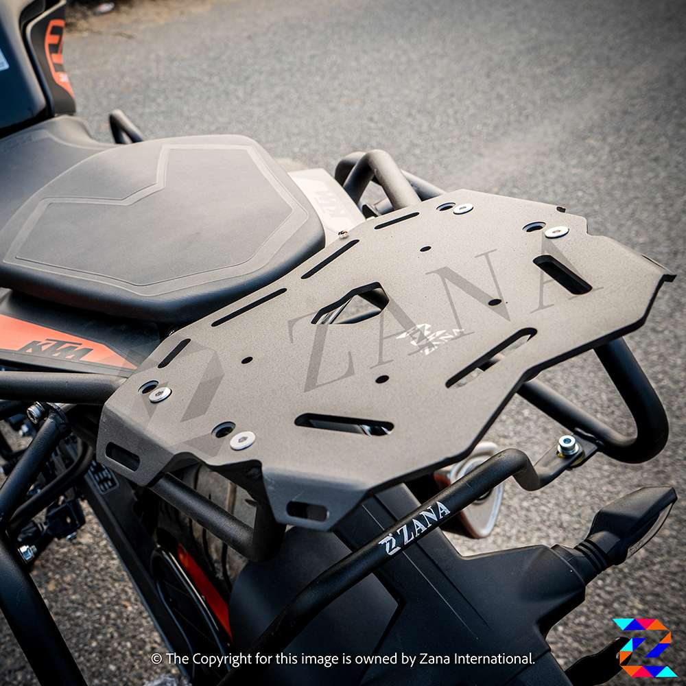 Black Top Rack with Plate T-2 for KTM Duke 125 (2019-22)