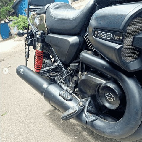 Red Rooster Exhaust for Harley Davidson Street 750 – Black Matt