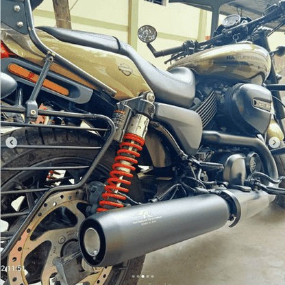 Red Rooster Exhaust for Harley Davidson Street 750 – Black Matt