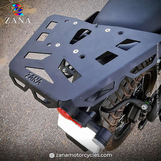 Black Top Rack Plate for Yezdi Adventure