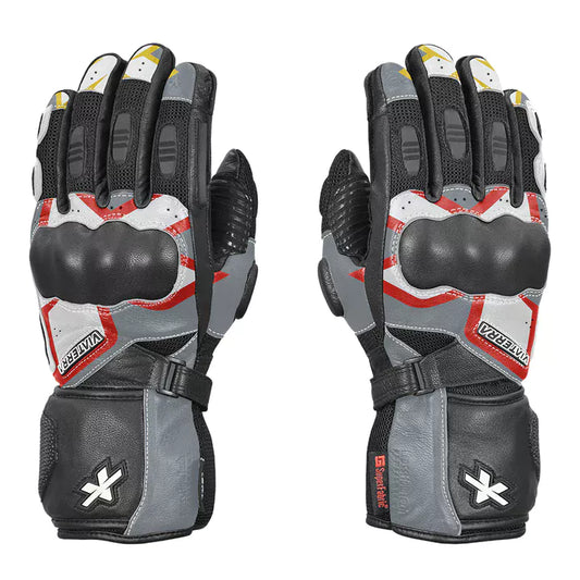 Viaterra Kruger Red and Yellow Riding Gloves