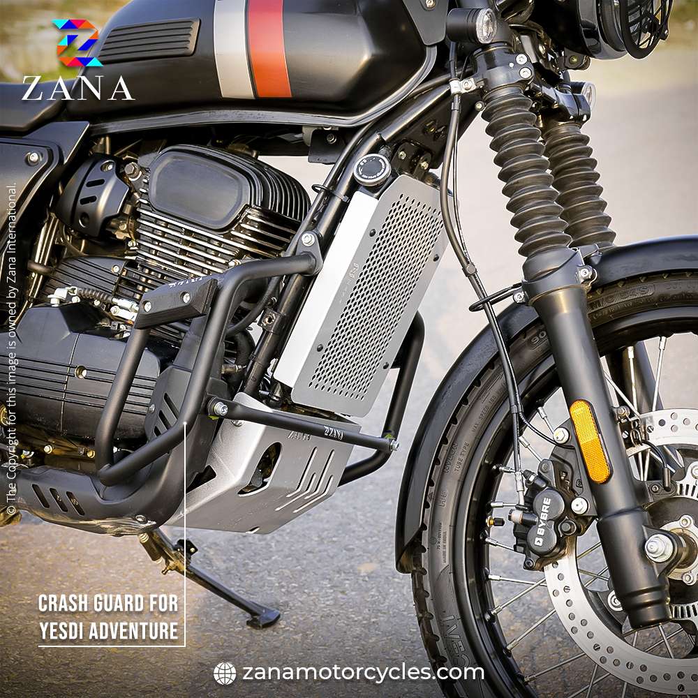 Yezdi Adventure Leg Guard with Slider Black