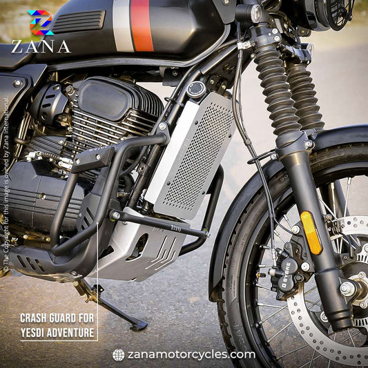 Yezdi Adventure Leg Guard with Slider Black