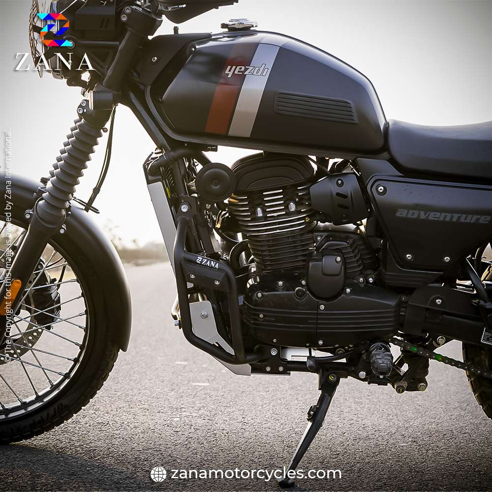 Yezdi Adventure Leg Guard with Slider Black