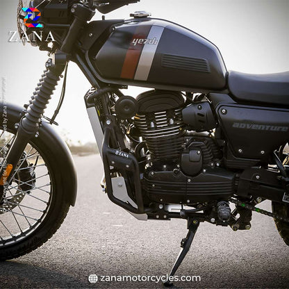 Yezdi Adventure Leg Guard with Slider Black