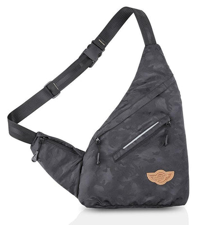 Crossbody Sling Bag-Cross Bag-Black Camo