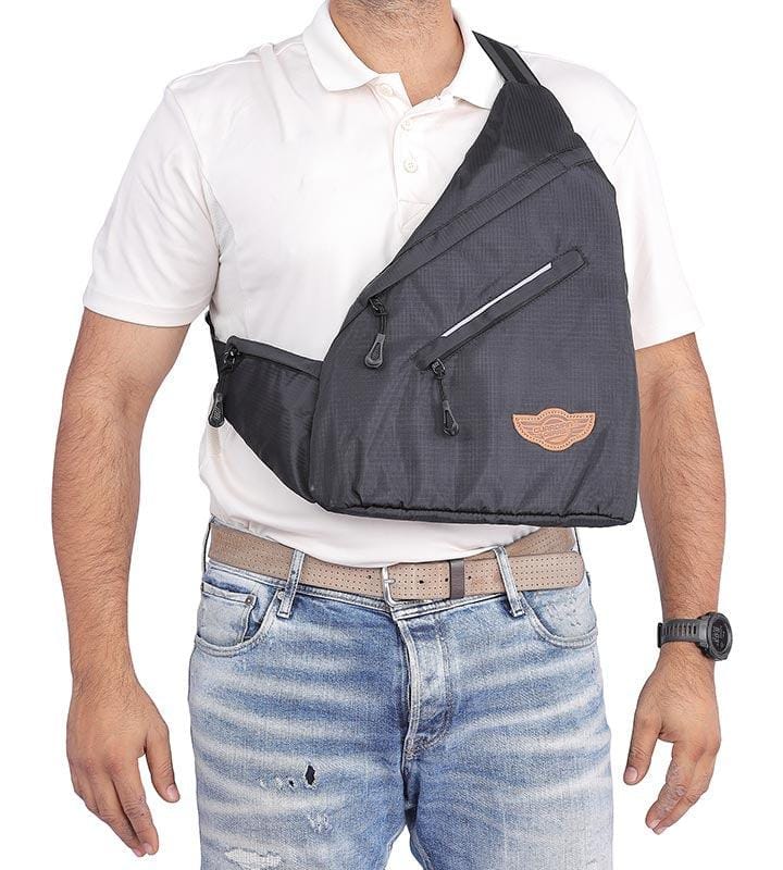 Crossbody Sling Bag-Cross Bag-Charcoal Black