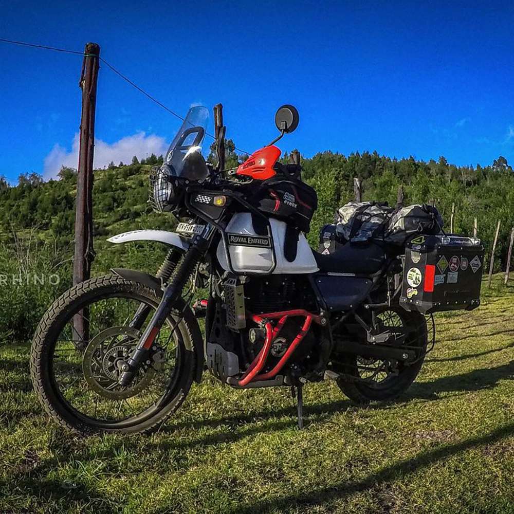 Red Engine Frame for Himalayan BS6 and Scram 411