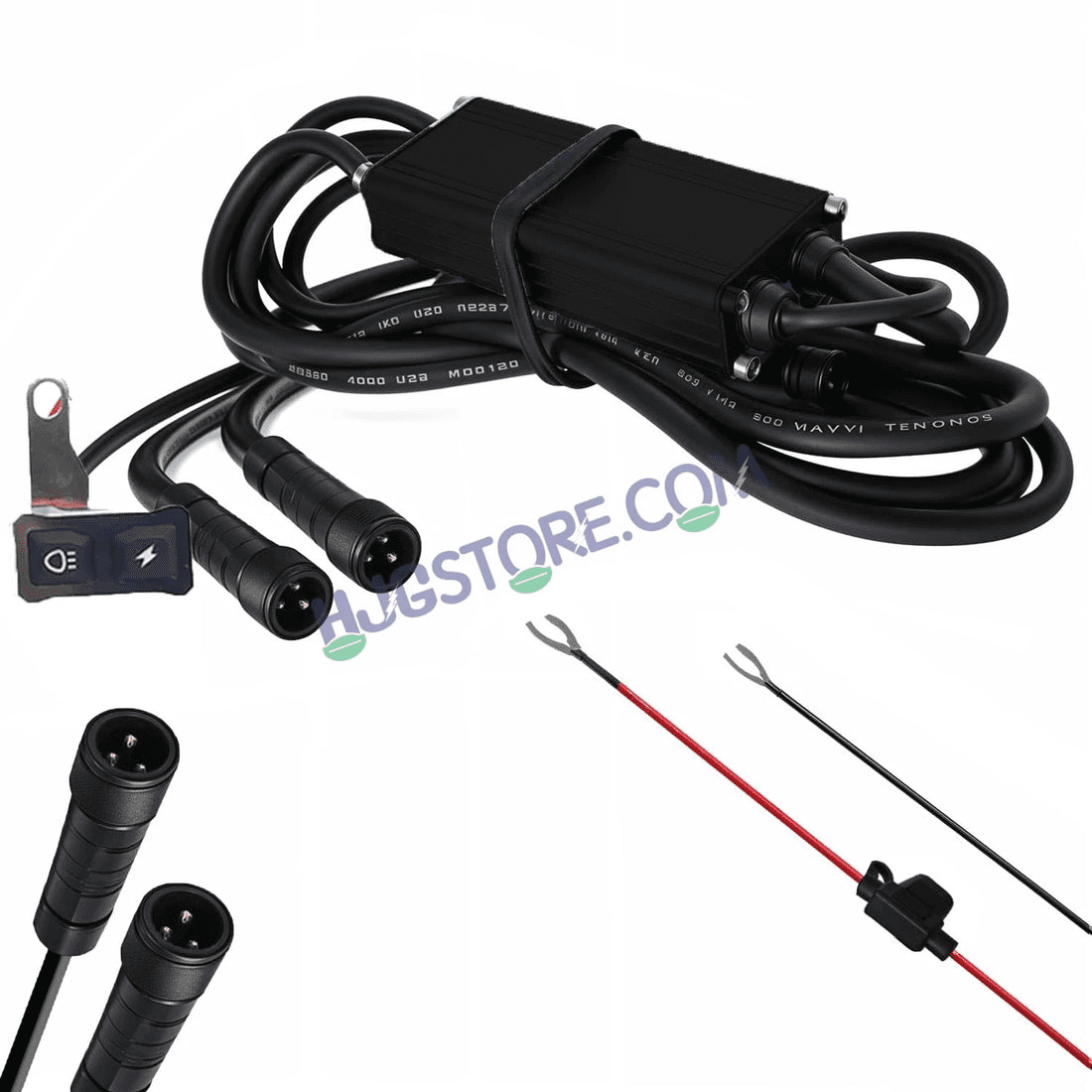 HJG Wiring Harness Kit for Dual Colour Fog Lights – 3 Wire with Flashing Mode