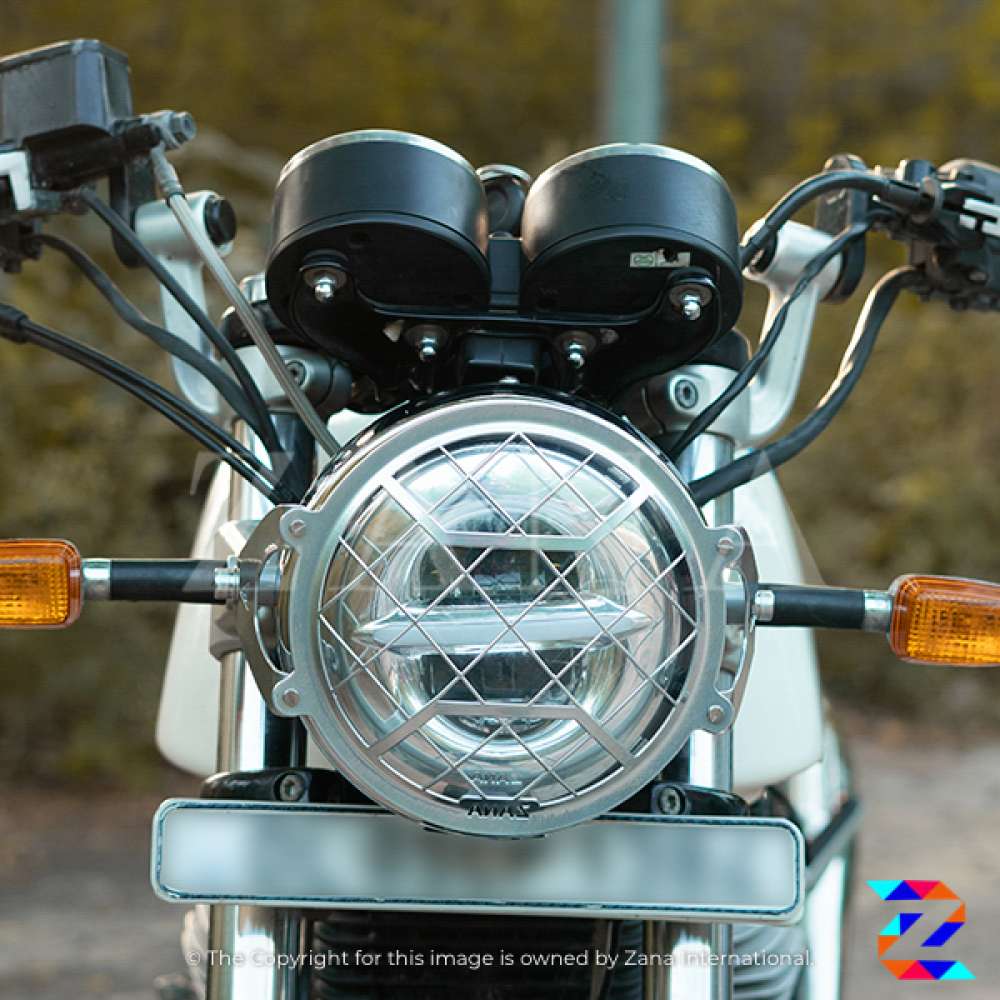 Silver Headlight Grill Type-2 for GT and Interceptor 650