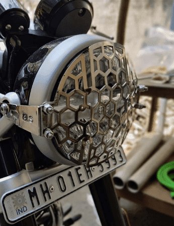 Silver Headlight Grill for Super Meteor 650