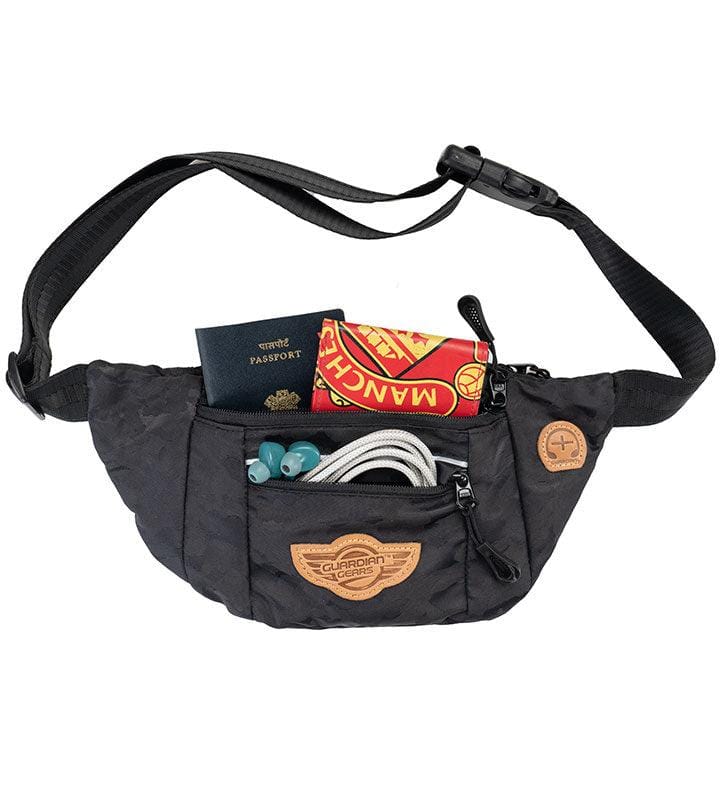 Kato Waist Pouch-Thigh Bag-Black Camo