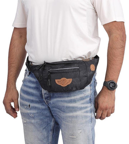 Kato Waist Pouch-Thigh Bag-Black Camo