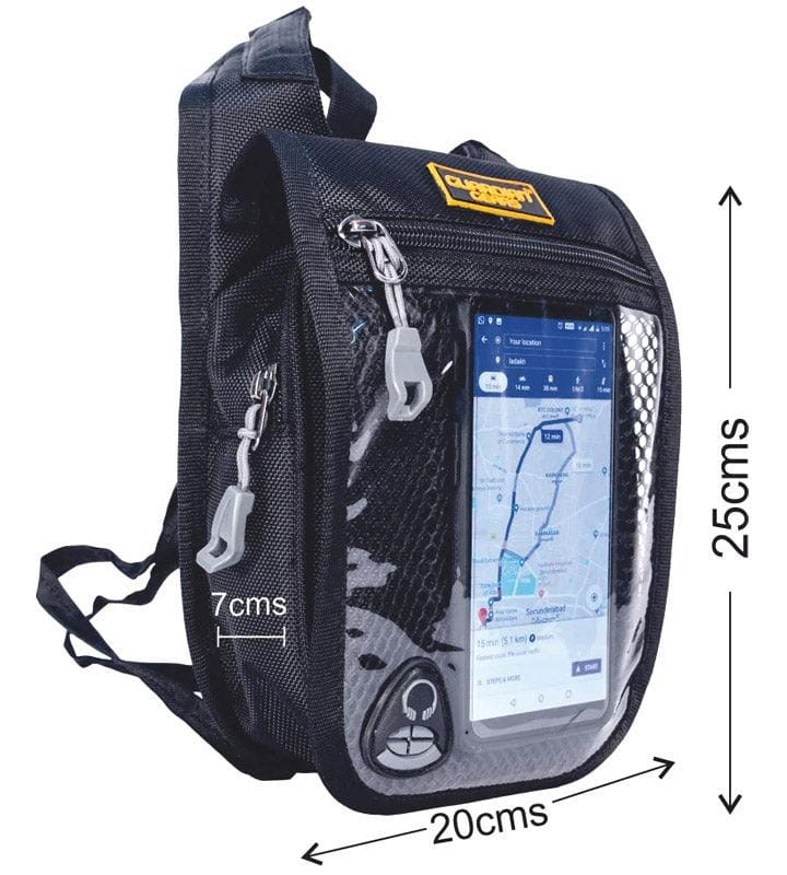 Magnetic Tank Pouch with Rain Cover and Sling Strap