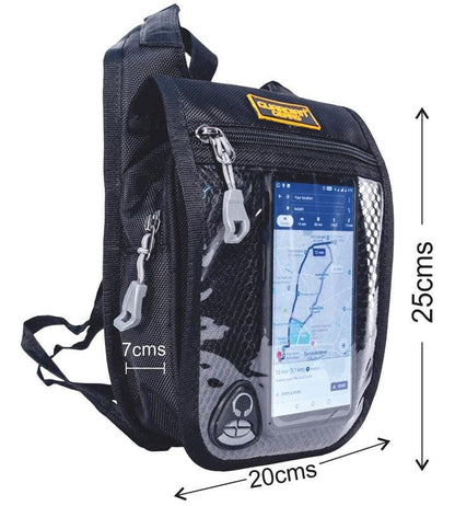 Magnetic Tank Pouch with Rain Cover and Sling Strap